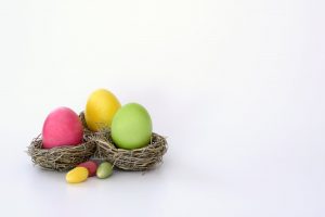 boiled eggs bright cheerful color