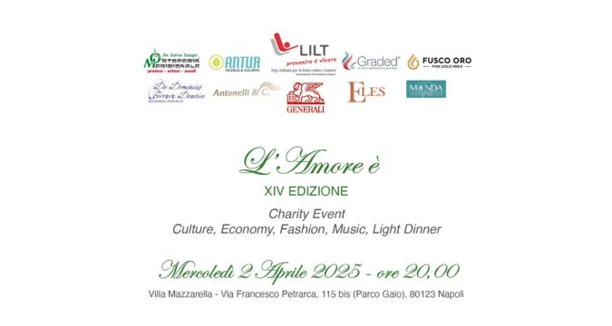Cinzia Th Torrini Special Guest a "L’Amore è...", il Charity Gala pro LILT Napoli