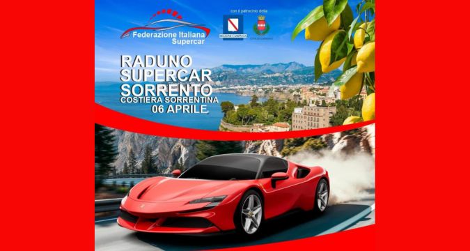 Sorrento ruggisce di passione: il 6 aprile arriva il raduno delle Supercar Ferrari e Lamborghini!