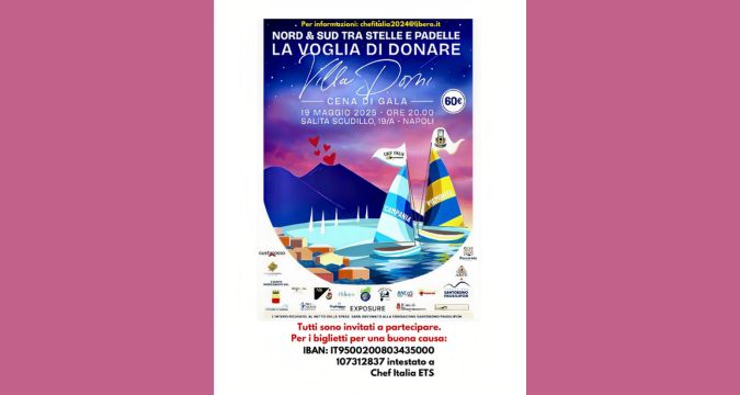 Gala Solidale “Nord e Sud tra Stelle e Padelle” a Villa Domi: Una Serata di Gusto e Solidarietà