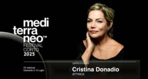 Cristina Donadio ospite d’onore al Mediterraneo Festival Corto 2025: tra cinema, teatro e diritti umani