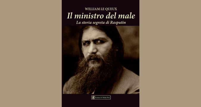 Copertina del libro "Il Ministro del Male" di William Le Queux, edizione italiana Lorenzo de' Medici Press