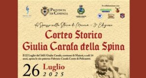 Maierà rivive il suo passato: torna il corteo storico “Giulia Carafa della Spina” il 26 luglio 2025
