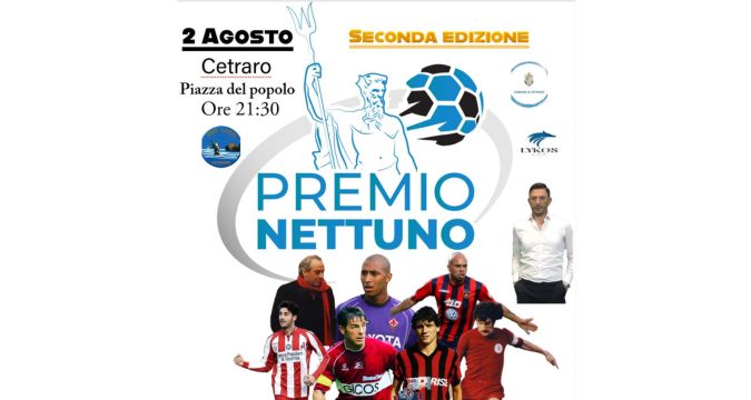 Premio Nettuno 2024 a Cetraro con ospiti sportivi in Piazza del Popolo