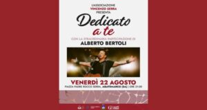 Serata evento Dedicato a te ad Abatemarco con Alberto Bertoli