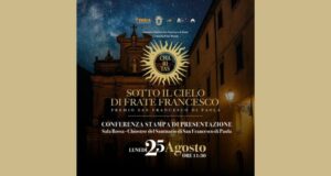 Locandina ufficiale conferenza stampa “Sotto il Cielo di Frate Francesco” – Premio San Francesco di Paola