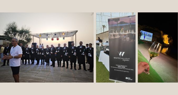 Consegna dei diplomi AIS Napoli durante Te le do io le bollicine 2026 al Nabilah di Bacoli con degustazioni e alta gastronomia.