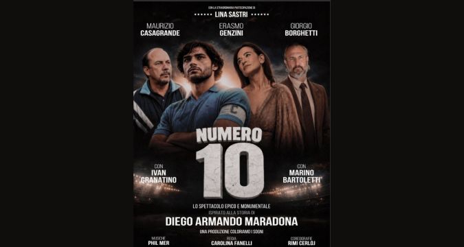 Numero 10, spettacolo teatrale dedicato a Diego Armando Maradona in scena al Teatro Palapartenope di Napoli
