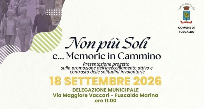 Anziani e socialità al centro del progetto Memorie in Cammino a Fuscaldo