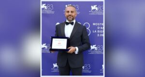 Luciano Perrone e il riconoscimento Beauty for Cinema ricevuto al Gran Galà Premio Cinema & Industria di Venezia